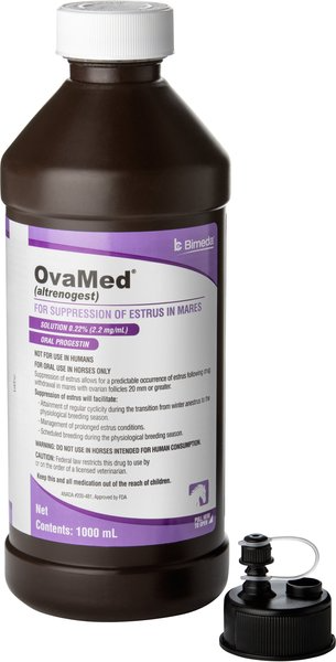 OVAMED (ALTRENOGEST) SOLUTION FOR HORSES, 1000-ML