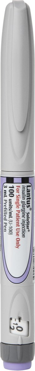 LANTUS SOLOSTAR (INSULIN GLARGINE INJECTION) U-100 INJECTABLE, 1-PREFILLED 3-ML PEN