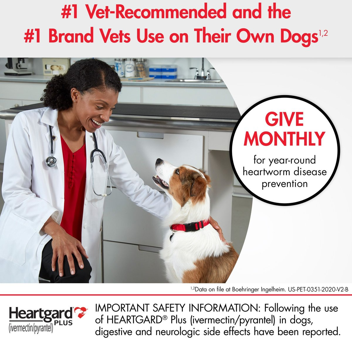 HEARTGARD PLUS CHEW FOR DOGS, 51-100 LBS, (BROWN BOX), 6 CHEWS (6-MOS. SUPPLY)