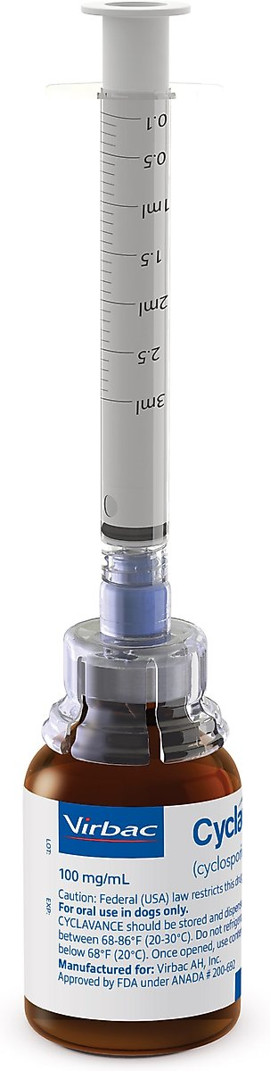CYCLAVANCE (CYCLOSPORINE MODIFIED ORAL SOLUTION) FOR DOGS, 100-MG/ML, 50-ML, BUNDLE OF 2