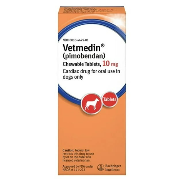 VETMEDIN (PIMOBENDAN) CHEWABLE TABLETS FOR DOGS, 10-MG, 100 TABLETS