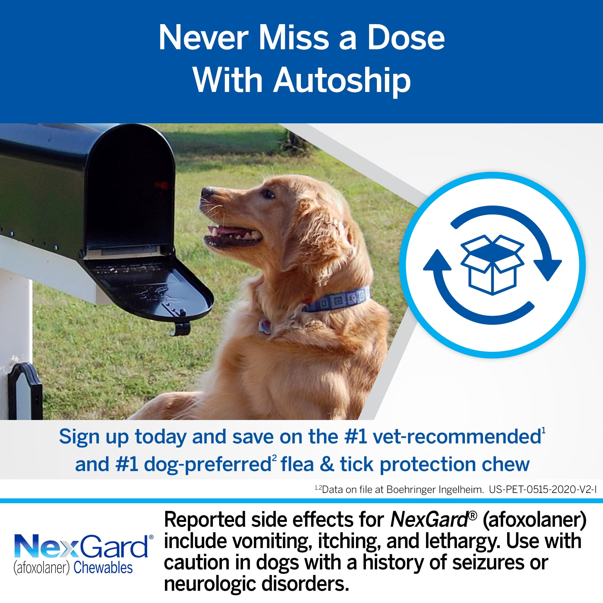 NEXGARD CHEWABLES FOR DOGS, 60.1-121 LBS, (RED BOX), 6 CHEWABLE TABLETS, BUNDLE OF 2 (12-MOS. SUPPLY)