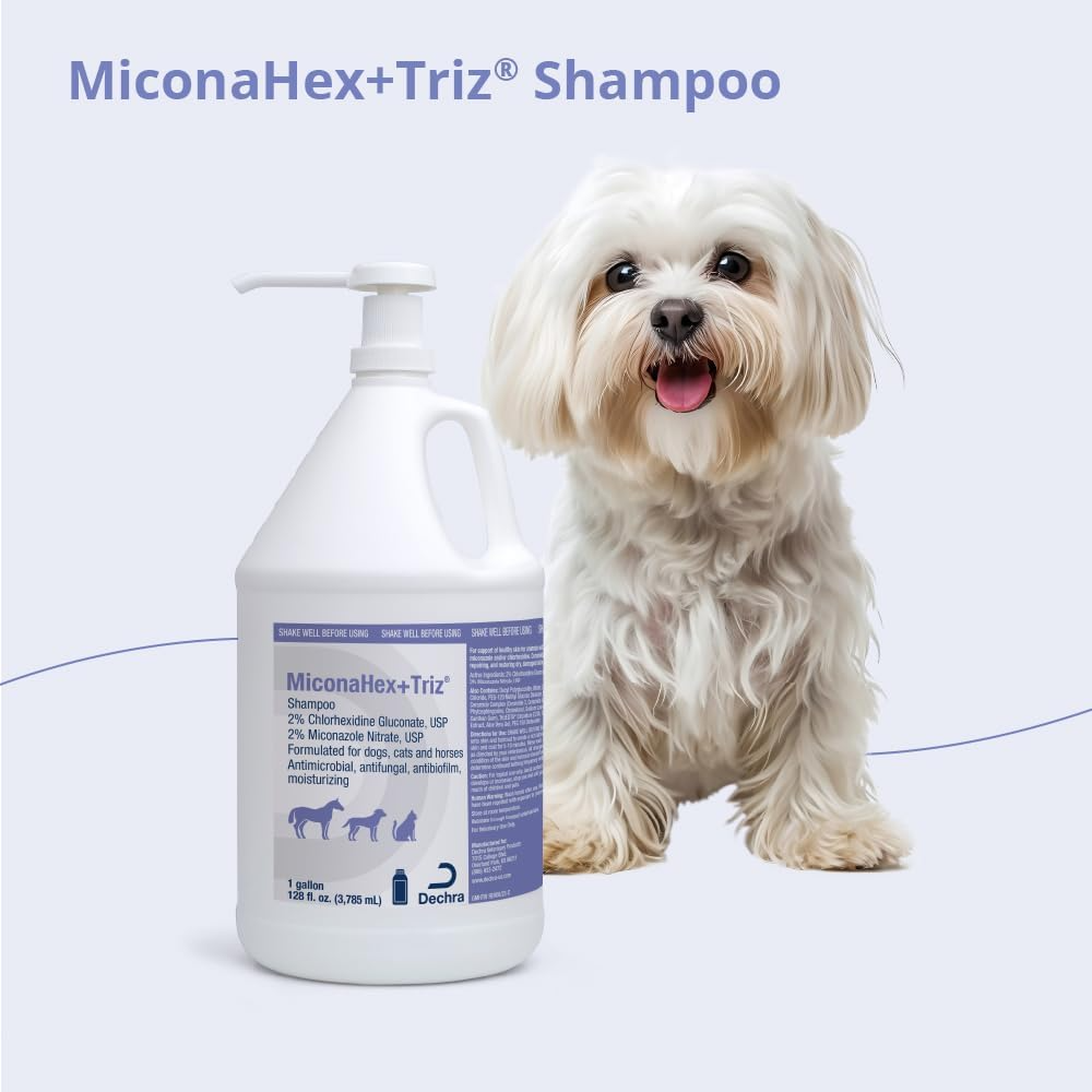 MICONAHEX+TRIZ SHAMPOO FOR DOGS, CATS & HORSES, 1-GALLON BOTTLE