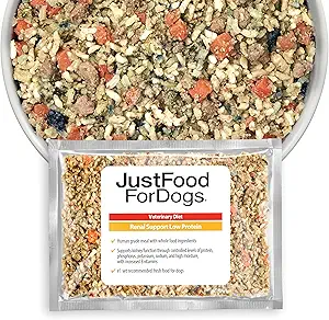 JUSTFOODFORDOGS VETERINARY DIET RENAL SUPPORT LOW PROTEIN FROZEN HUMAN-GRADE FRESH DOG FOOD, 72-OZ POUCH, CASE OF 7