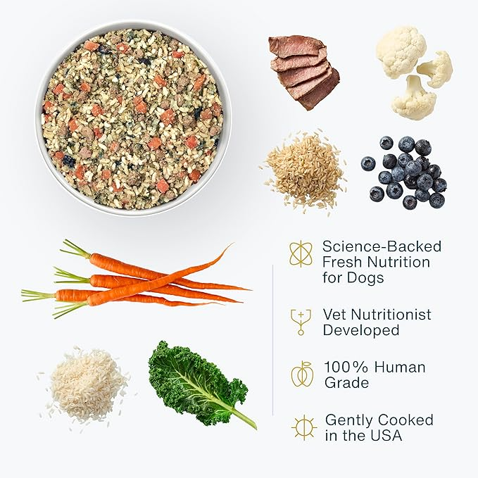 JUSTFOODFORDOGS VETERINARY DIET RENAL SUPPORT LOW PROTEIN FROZEN HUMAN-GRADE FRESH DOG FOOD, 72-OZ POUCH, CASE OF 7