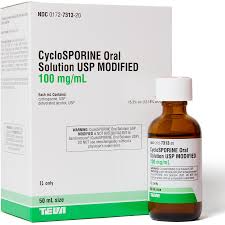 CYCLOSPORINE (GENERIC) MODIFIED ORAL SOLUTION, 100 MG/ML, 50 ML, 2 COUNT