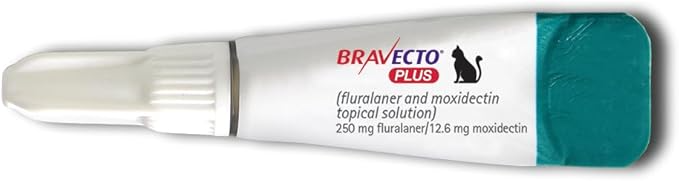 BRAVECTO PLUS TOPICAL SOLUTION FOR CATS, >6.2-13.8 LBS, (BLUE BOX), 2 DOSE (4-MOS. SUPPLY)