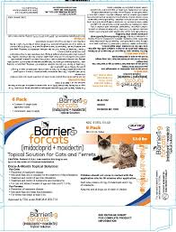 BARRIER TOPICAL SOLUTION FOR CATS, 5.1-9 LBS, 6 DOSES (6-MOS. SUPPLY)