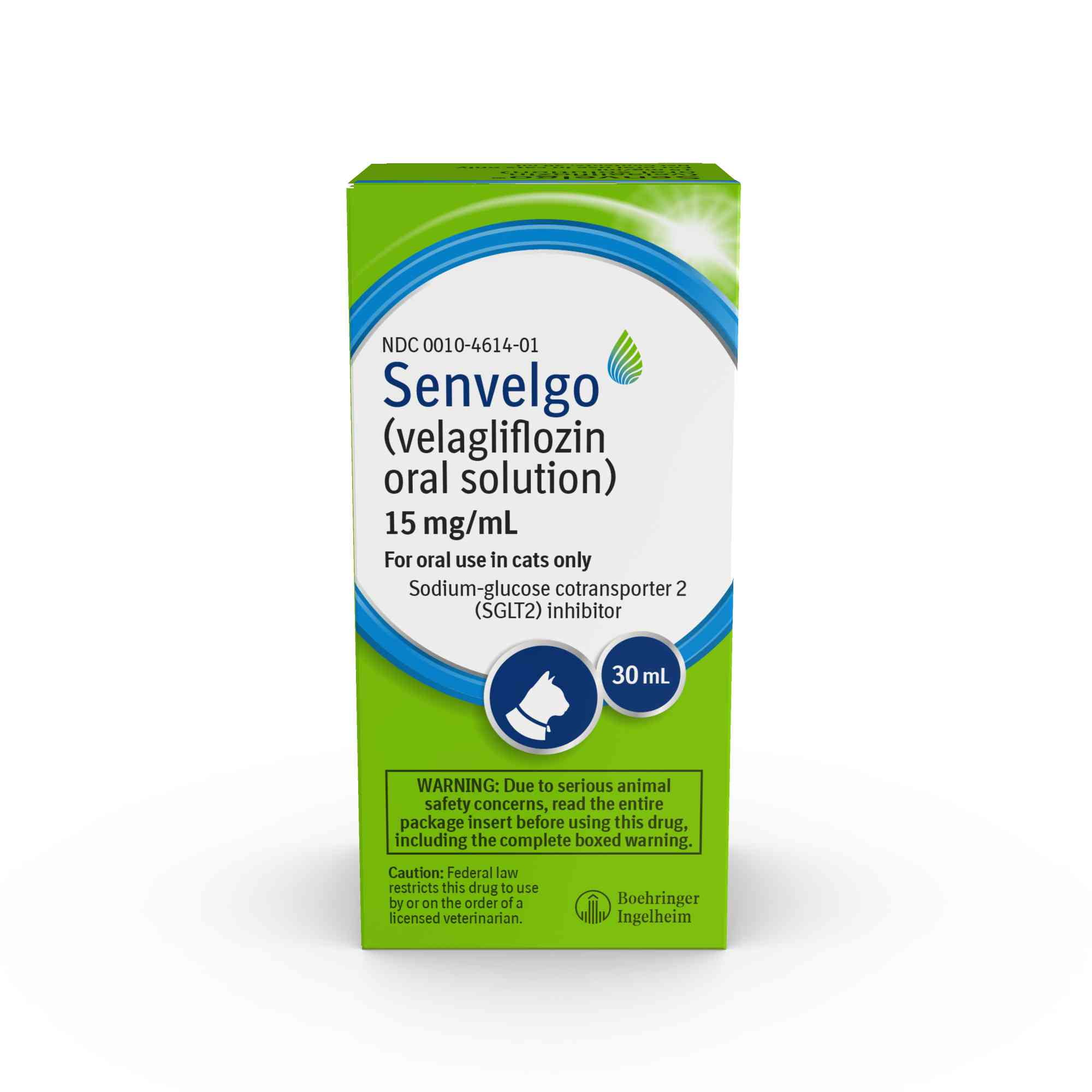 SENVELGO (VELAGLIFLOZIN ORAL SOLUTION) ORAL HYPOGLYCEMIC FOR CATS, 15 MG/ML, 30 ML