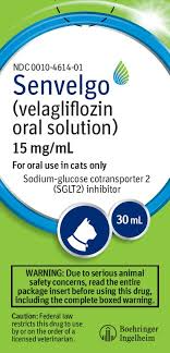 SENVELGO (VELAGLIFLOZIN ORAL SOLUTION) ORAL HYPOGLYCEMIC FOR CATS, 15 MG/ML, 30 ML