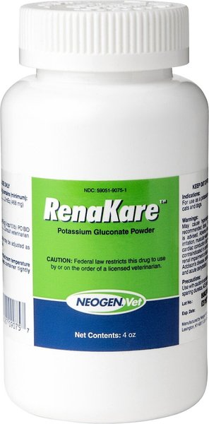 RENAKARE (POTASSIUM GLUCONATE) GEL FOR DOGS & CATS, 5-OZ