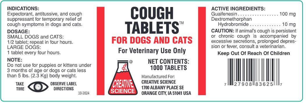 COUGH TABLETS FOR DOGS & CATS, 60 TABLETS