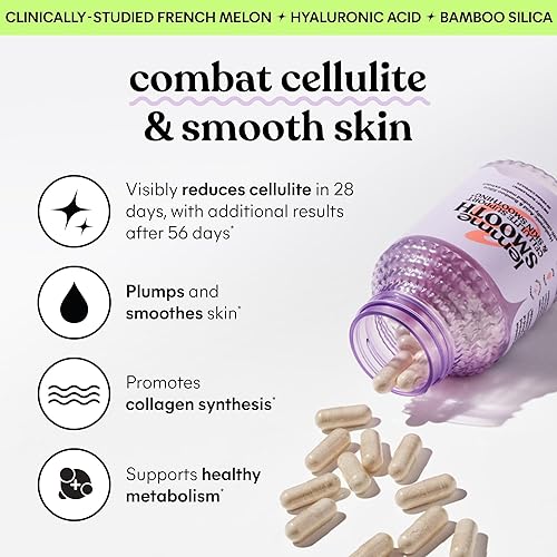 LEMME DEBLOAT SMOOTH BUNDLE PREBIOTIC, PROBIOTIC DIGESTIVE ENZYMES FOR BLOATING, CELLULITE SKIN HEAL