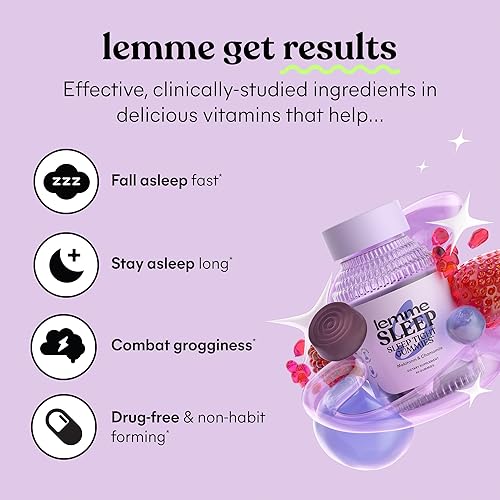 LEMME SLEEP DEBLOAT BUNDLE - DRUG-FREE SLEEP DIGESTIVE GUMMIES WITH PROBIOTICS, 60 CT