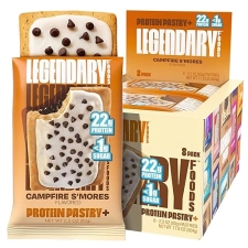 LEGENDARY FOODS 22G CAMPFIRE SMORES PROTEIN BAR LOW CARB, KETO, GLUTEN-FREE, ZERO SUGAR