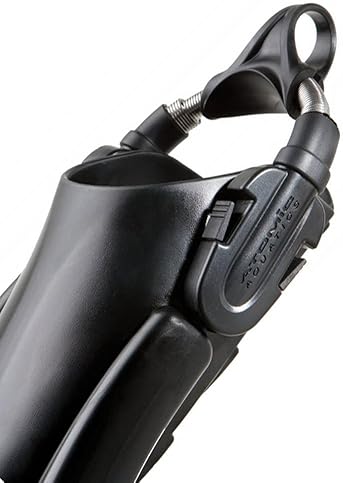 ATOMIC AQUATICS LARGE SPLIT FINS IN SMOKE HIGH-PERFORMANCE SCUBA DIVING FINS