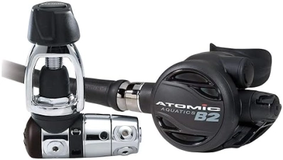ATOMIC AQUATICS B2 BLACK DIVE REGULATOR UNSEALED PREMIUM SCUBA GEAR