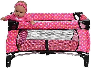 FASH N KOLOR 4-PIECE DOLL PLAY SET WITH PACK N PLAY, STROLLER, HIGH CHAIR INFANT SEAT FOR 18 DOLLS