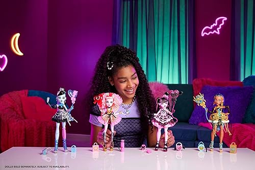 MATTEL MONSTER HIGH CUPID ASTERIA BIRTHDAY DOLL IN PINK RED DRESS WITH PARTY ACCESSORIES SET