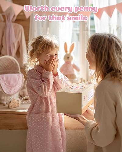 BABESIDE 8-PC BABY DOLL CLOTHES BASSINET SET FOR 17-22 INCH REBORN NEWBORN DOLLS