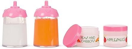 MELISSA DOUG BABY DOLL FEEDING SET MINE TO LOVE BOTTLE FOOD PLAY TOY FOR KIDS 3