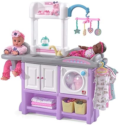 STEP2 LOVE CARE DELUXE BABY DOLL NURSERY PLAYSET WITH CRIB CHANGING STATION, LAVENDER