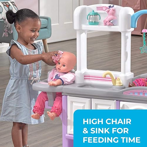 STEP2 LOVE CARE DELUXE BABY DOLL NURSERY PLAYSET WITH CRIB CHANGING STATION, LAVENDER