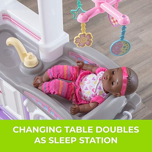 STEP2 LOVE CARE DELUXE BABY DOLL NURSERY PLAYSET WITH CRIB CHANGING STATION, LAVENDER