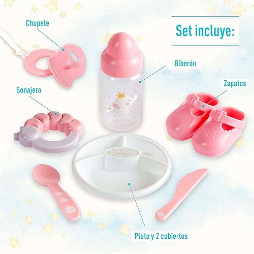 BABY DOLL WITH OPEN CLOSE EYES 10-PIECE GIFT SET - JC TOYS PINK