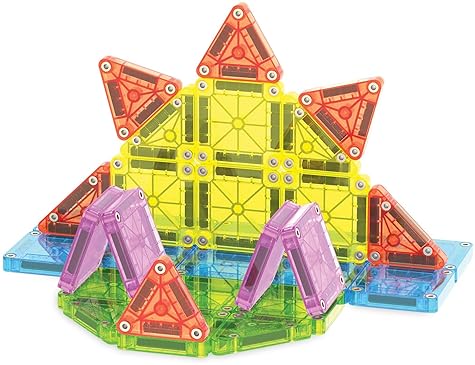 MAGNA-TILES MICROMAGS DELUXE 55-PIECE TRAVEL MAGNETIC BUILDING SET ORIGINAL CONSTRUCTION TOY
