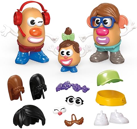 HASBRO POTATO HEAD FAMILY SET 44-PIECE CREATIVE TODDLER PRESCHOOL TOY FOR AGES 2 AMAZON EXCLUSIVE