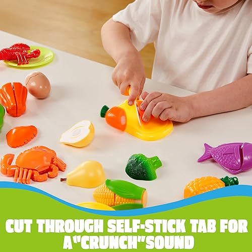 JOYIN TODDLER PLAY FOOD SET - CUTTING SORTING KITCHEN TOYS FOR PRESCHOOL KIDS DAYCARE