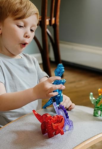 MAGNA-TILES DINOS 5-PIECE MAGNETIC BUILDING SET ORIGINAL MAGNETIC CONSTRUCTION TOY FOR KIDS