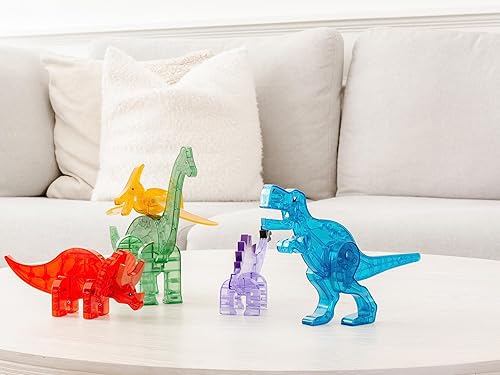 MAGNA-TILES DINOS 5-PIECE MAGNETIC BUILDING SET ORIGINAL MAGNETIC CONSTRUCTION TOY FOR KIDS