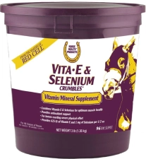 VITA-E & SELENIUM CRUMBLES HORSE SUPPLEMENT, 3-LB BUCKET