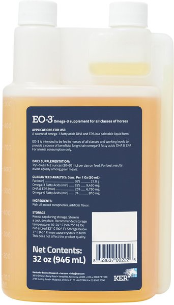 KER EO-3 HORSE SUPPLEMENT, 32-FL OZ BOTTLE