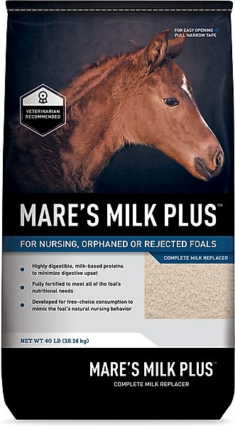 MARE'S MILK PLUS MILK REPLACER POWDER HORSE SUPPLEMENT, 40-LB BAG