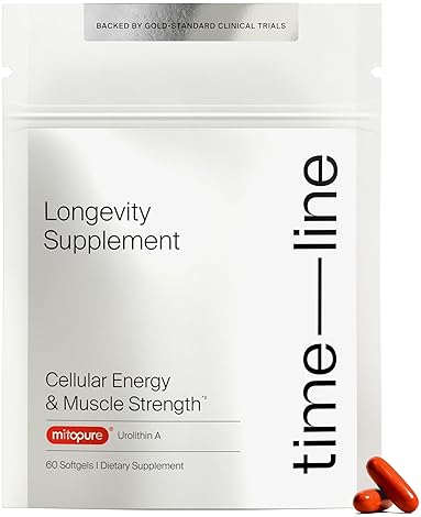 TIMELINE MITOPURE UROLITHIN A SOFTGELS CLINICALLY PROVEN ANTI-AGING MUSCLE SUPPORT SUPPLEMENT