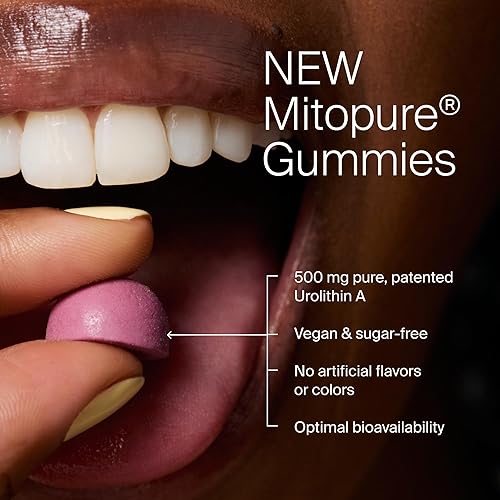 TIMELINE MITOPURE UROLITHIN A GUMMIES SUPPORTS HEALTHY AGING, MUSCLE STRENGTH CELLULAR RENEWAL