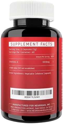 NEUROGAN UROLITHIN A PRO 1000MG - 120 CAPSULES, CELLULAR HEALTH, POMEGRANATE EXTRACT