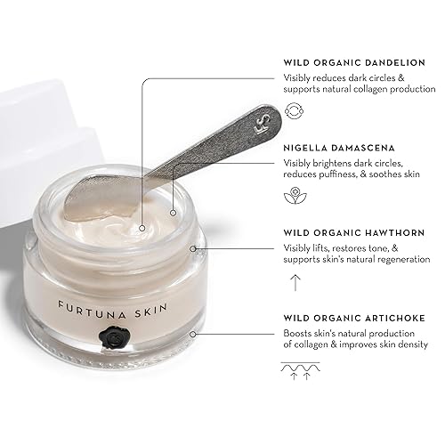 FURTUNA SKIN EYE REVITALIZING CREAM REDUCES DARK CIRCLES PUFFINESS, VEGAN, OPHTHALMOLOGIST