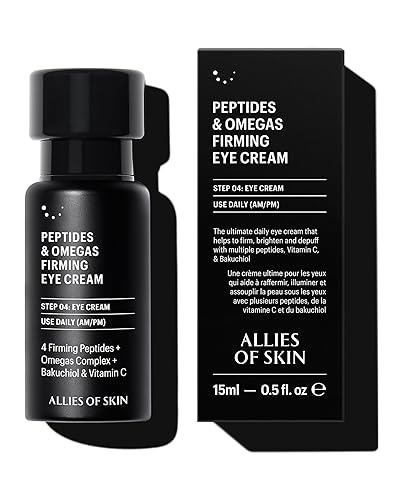 ALLIES OF SKIN PEPTIDES FIRMING EYE CREAM 0.5 OZ MOISTURIZER FOR DARK CIRCLES PUFFINESS