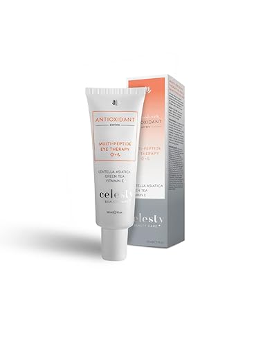CELESTY ANTI-AGING EYE SERUM WITH PEPTIDES CENTELLA ASIATICA REDUCES WRINKLES DARK CIRCLES