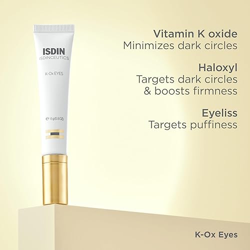 ISDIN ISDINCEUTICS K-OX EYES VITAMIN K OXIDE EYE CREAM FOR DARK CIRCLES UNDER-EYE CARE, 0.5 OZ