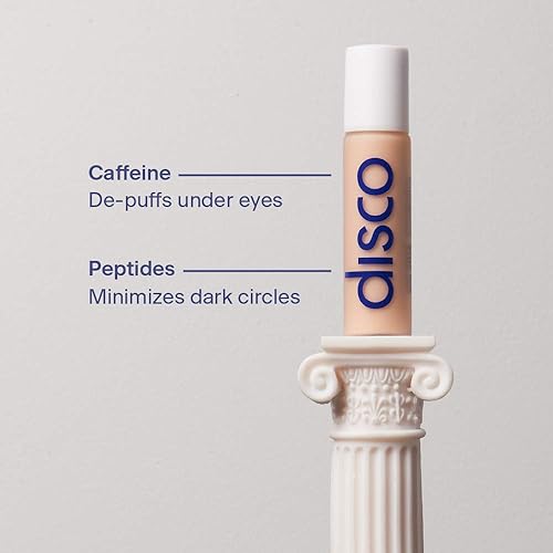 DISCO MENS EYE BAG TREATMENT ROLLER SERUM WITH NATURAL CAFFEINE ANTI-AGING, REDUCES PUFFINESS, WRINK