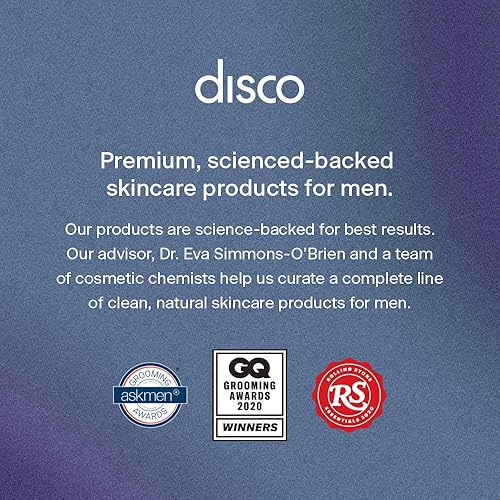 DISCO MENS EYE BAG TREATMENT ROLLER SERUM WITH NATURAL CAFFEINE ANTI-AGING, REDUCES PUFFINESS, WRINK