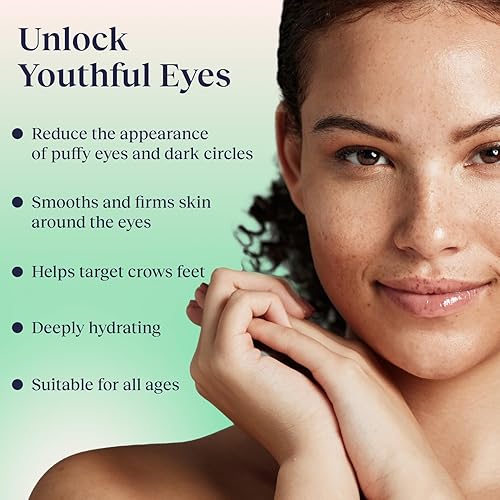 EVR BEAUTY CAFFEINE EYE CREAM FOR DARK CIRCLES, PUFFINESS WRINKLES FRAGRANCE-FREE, ANTI-AGING, 1 OZ