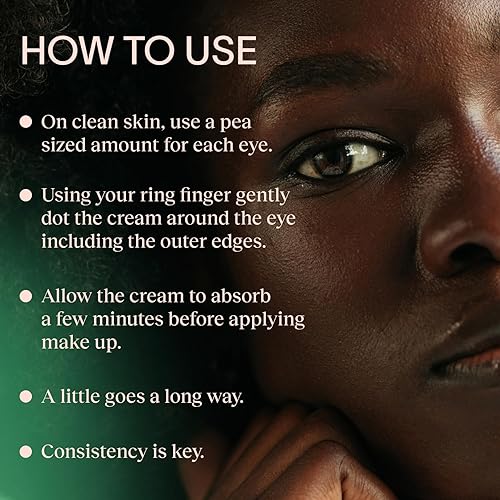 EVR BEAUTY CAFFEINE EYE CREAM FOR DARK CIRCLES, PUFFINESS WRINKLES FRAGRANCE-FREE, ANTI-AGING, 1 OZ
