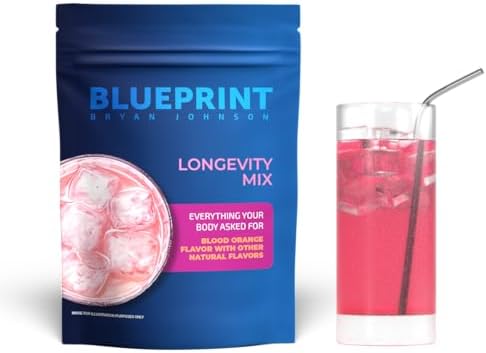 BLUEPRINT BRYAN JOHNSON LONGEVITY MIX MUSCLE BUILDER RECOVERY WITH MAGNESIUM, CREATINE 30 SERVINGS,