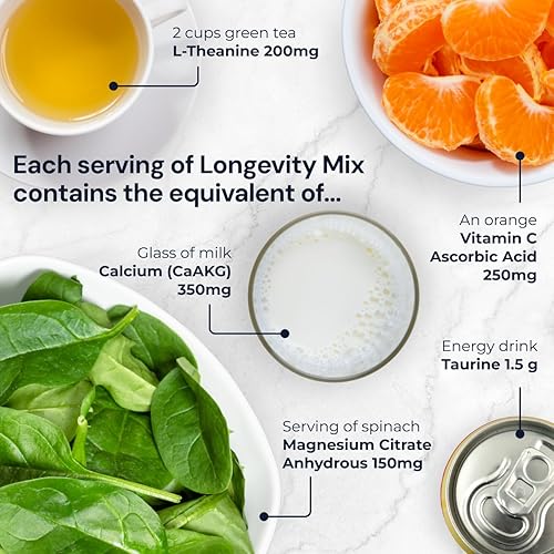 BLUEPRINT BRYAN JOHNSON LONGEVITY MIX MUSCLE BUILDER RECOVERY WITH MAGNESIUM, CREATINE 30 SERVINGS,